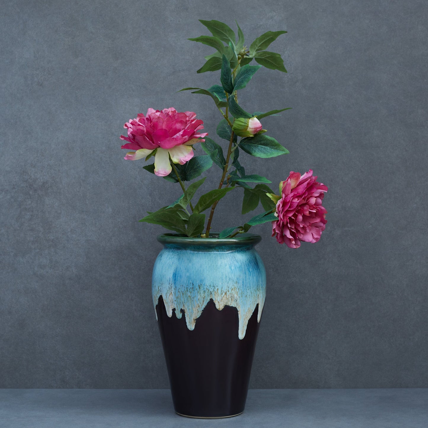 Artificial Peony Stem Magenta