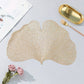 Gold Ginkgo Leaf Placemats  - Set of-2