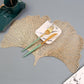 Gold Ginkgo Leaf Placemats  - Set of-2