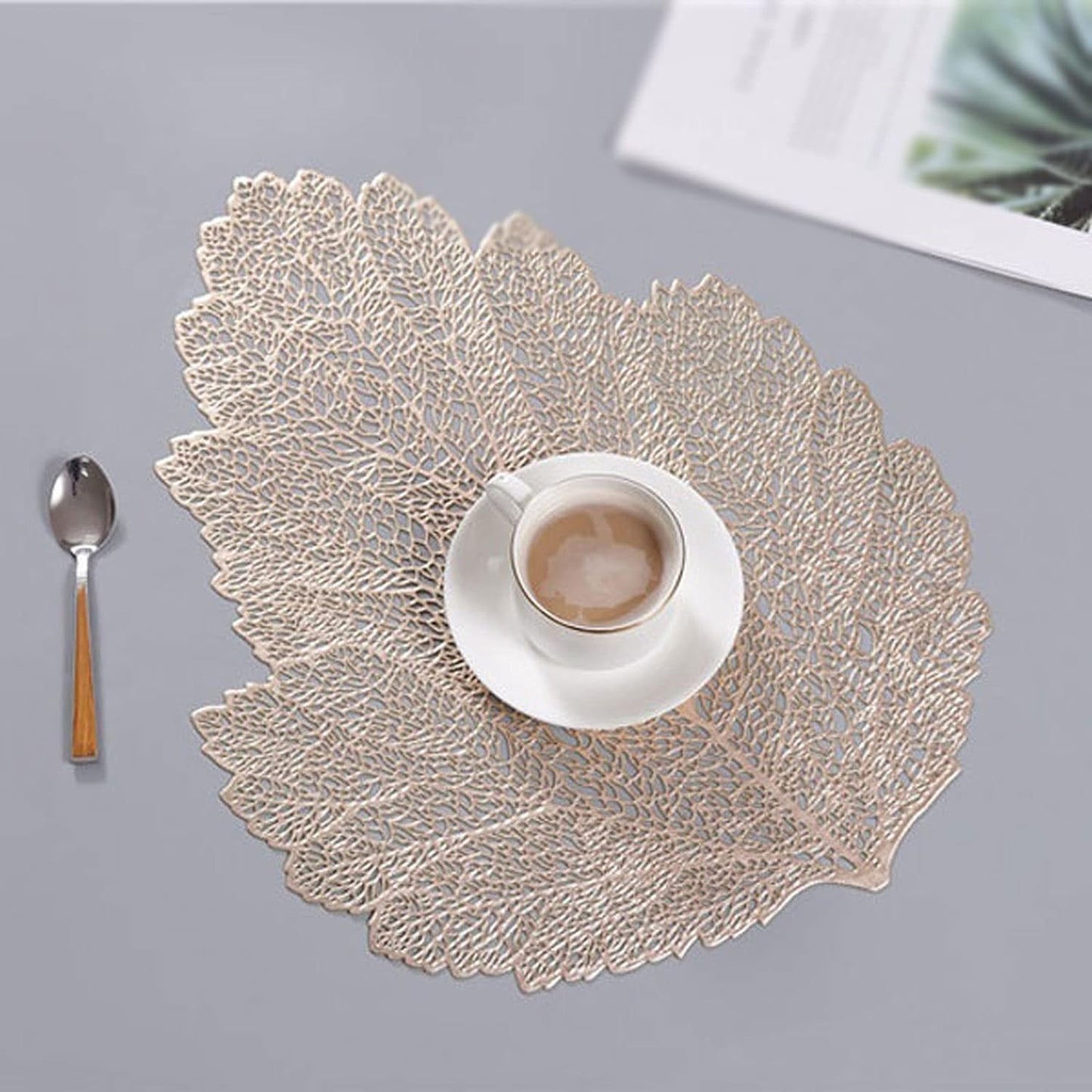 Gold Leaf Placemats Set Of 2