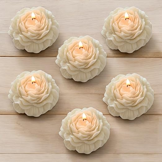 Tea Rose White Peony Soy Candle - Set Of 2