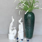 Porcelain White Women Sculpture Pair