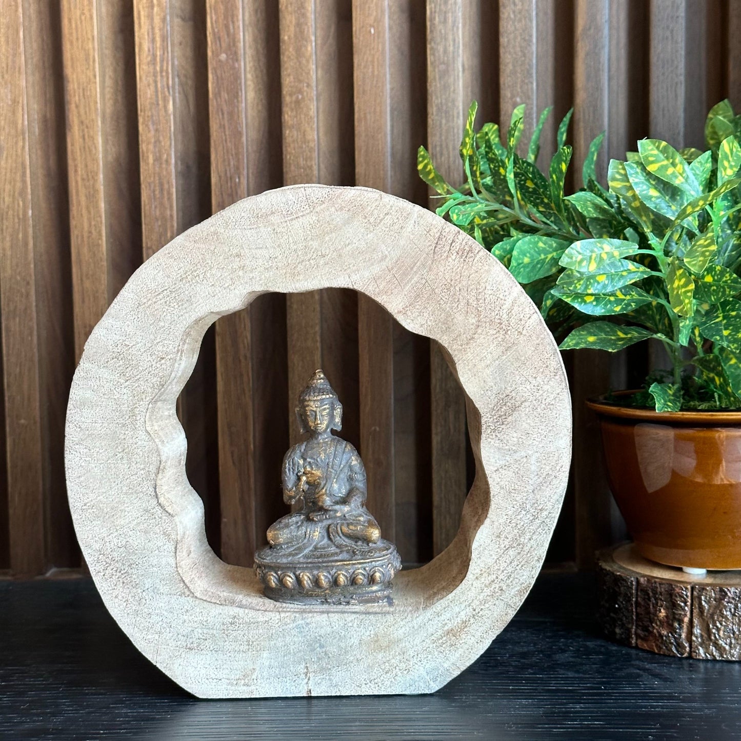 Buddha in Wooden Frame