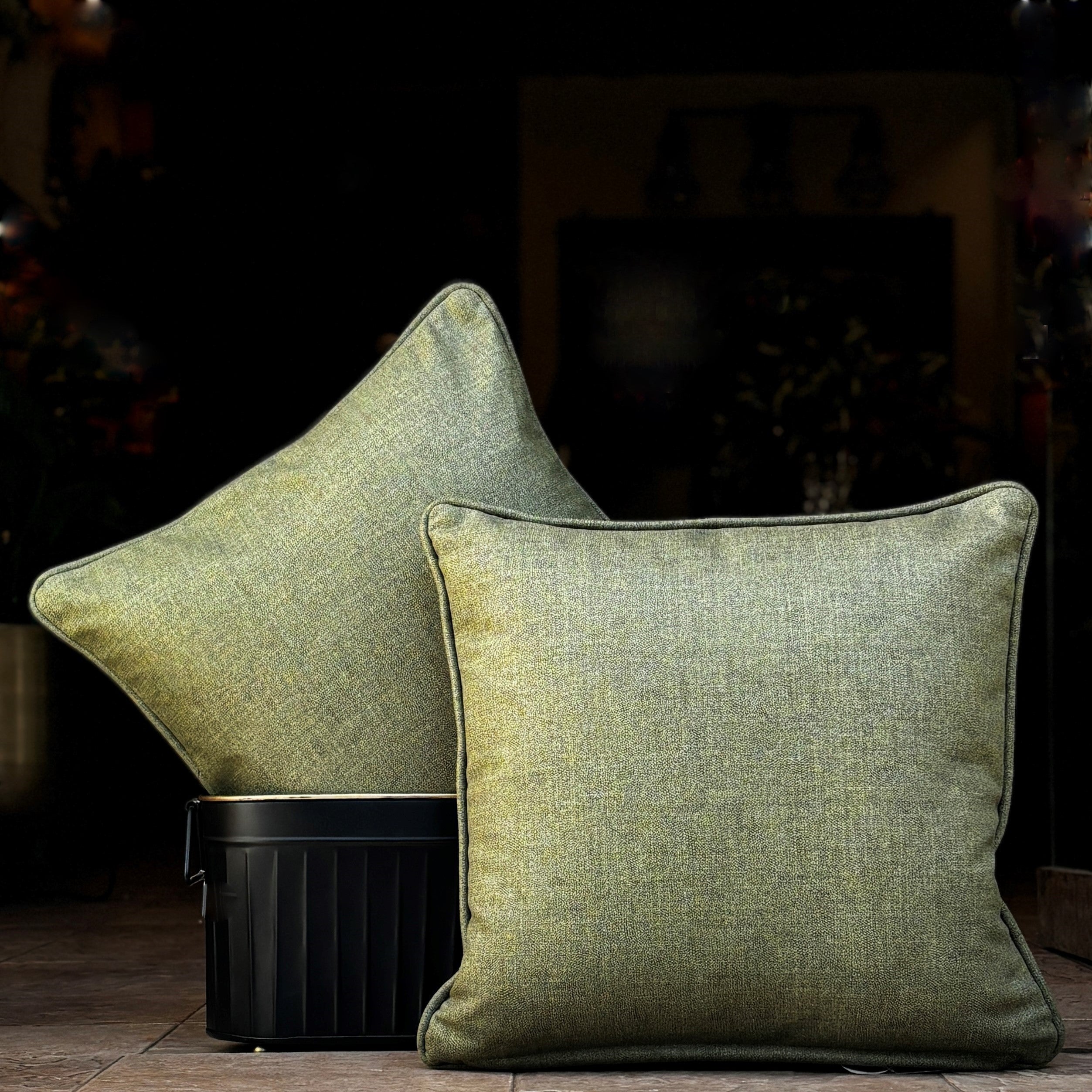 Solid Olive Green Velvet Cushion Cover 18 x 18 – INARA HOME DECOR