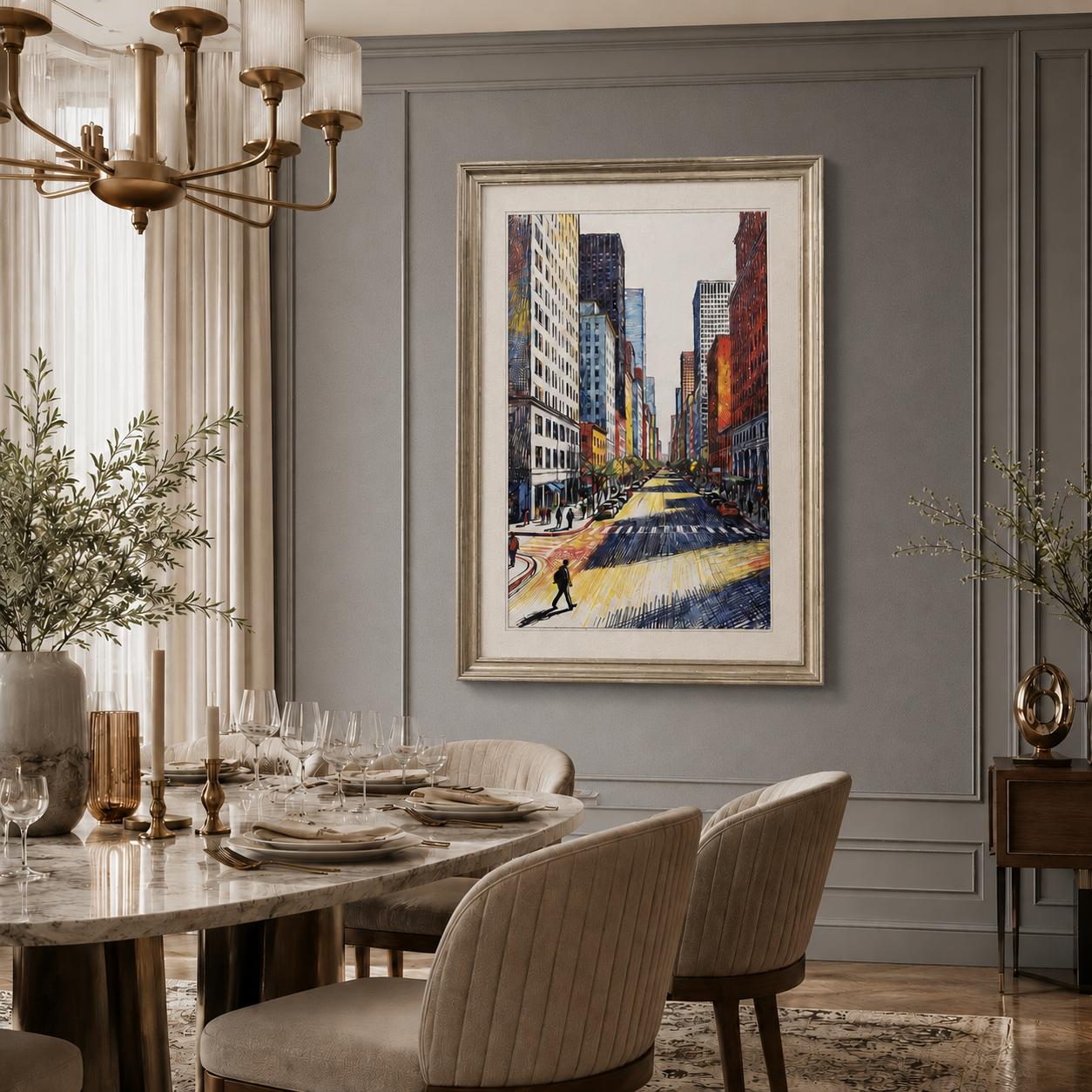 Cityscape Canvas Wall Art