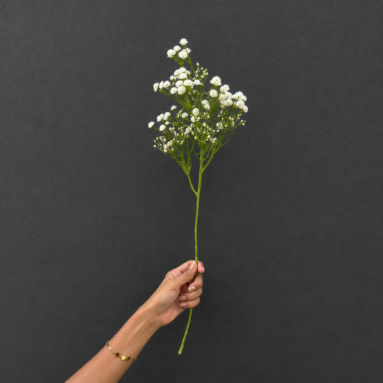 Artificial Flower Baby Breath Stem White
