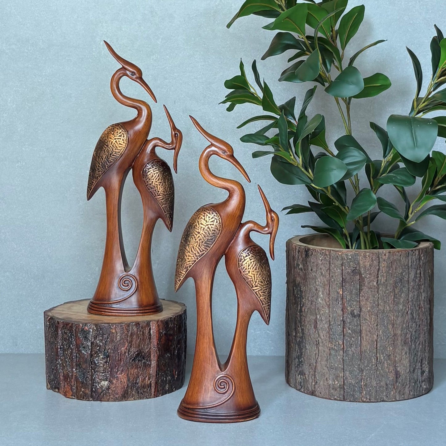 Graceful Cranes Tabletop Sculpture