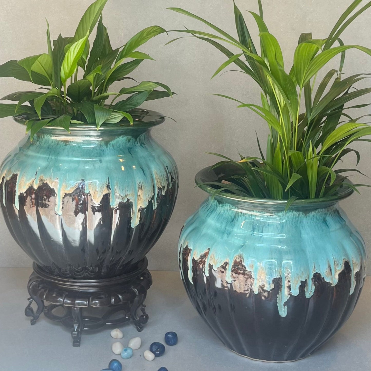 Glazed Handi Planter