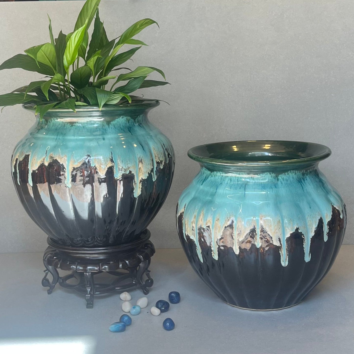 Glazed Handi Planter