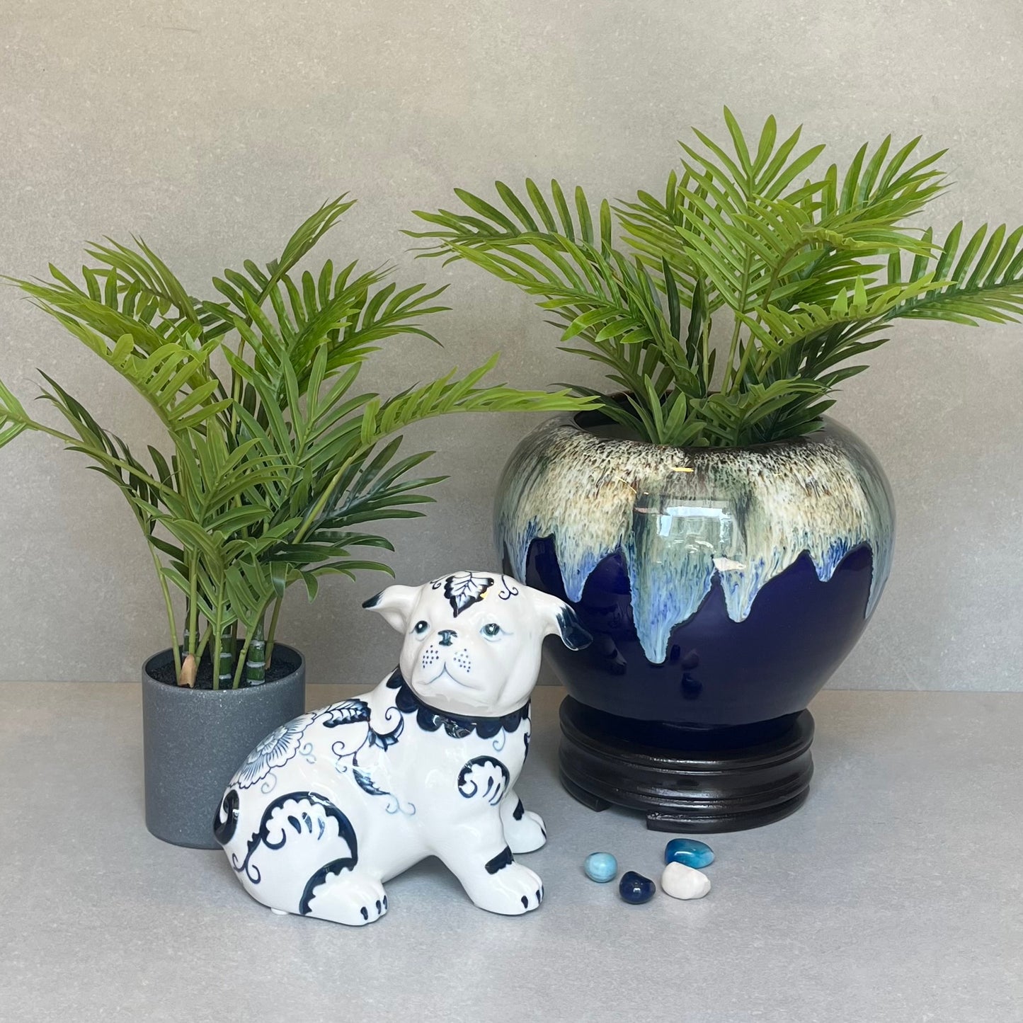 Artificial Palm Leaf Potted Plant