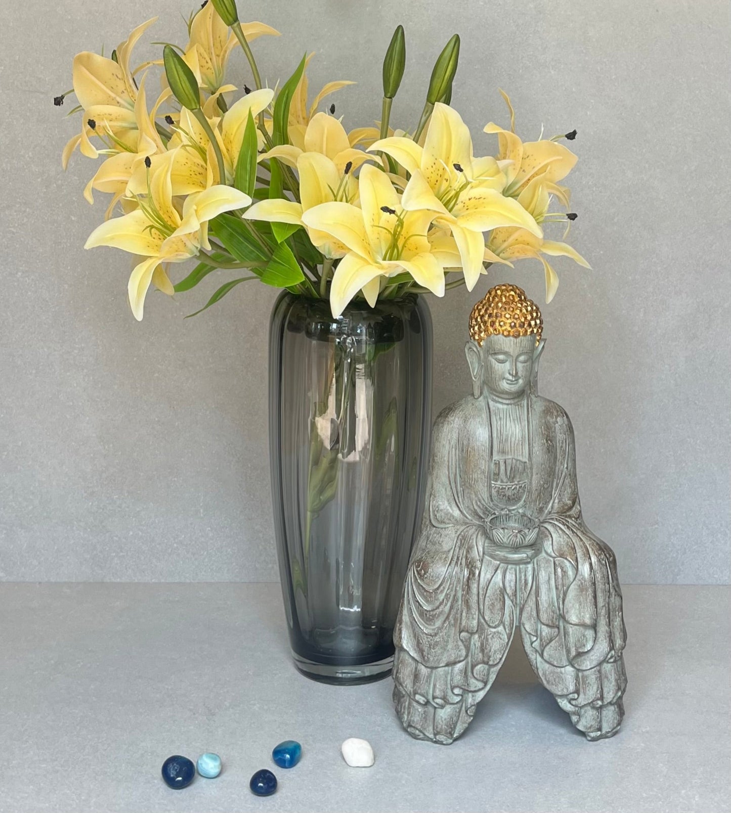 Artificial Lily Bunch Yellow