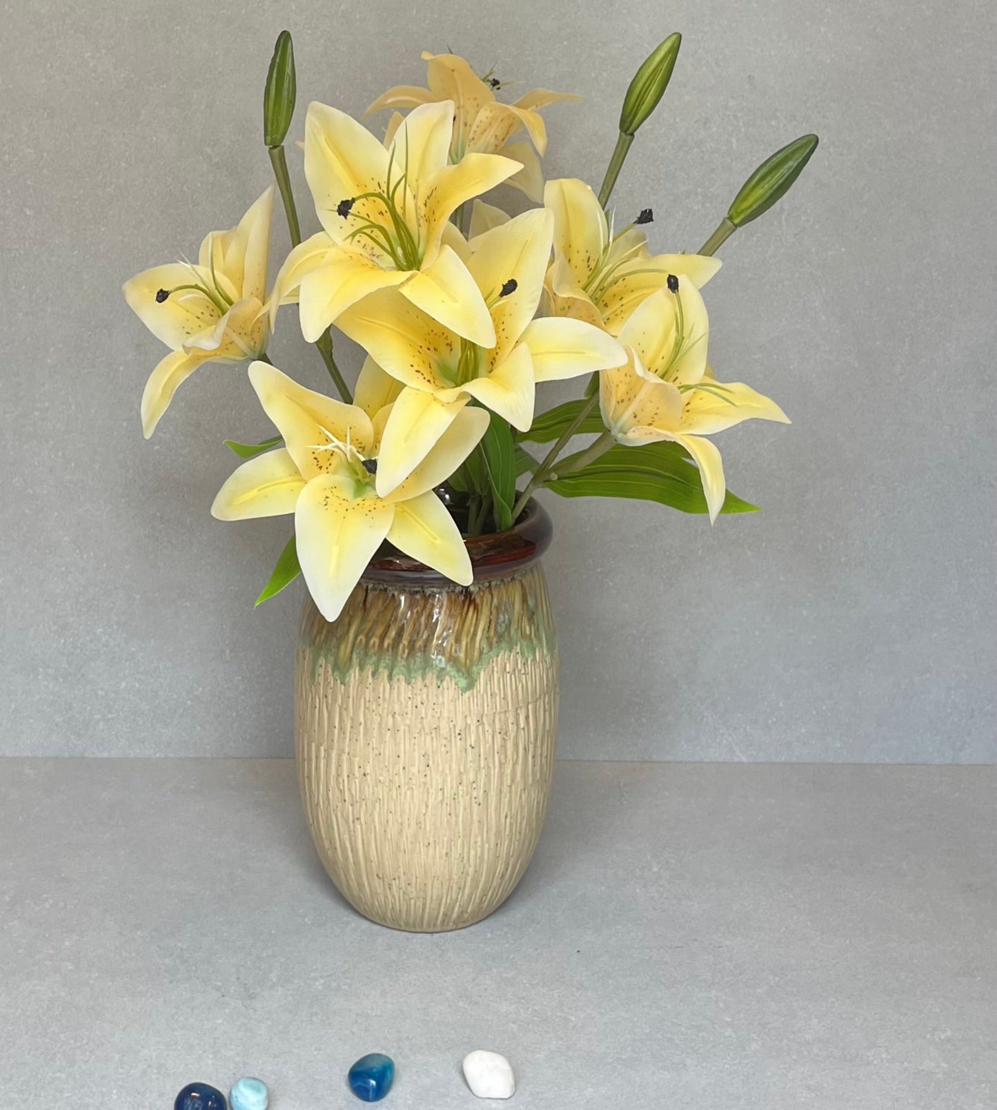 Artificial Lily Bunch Yellow