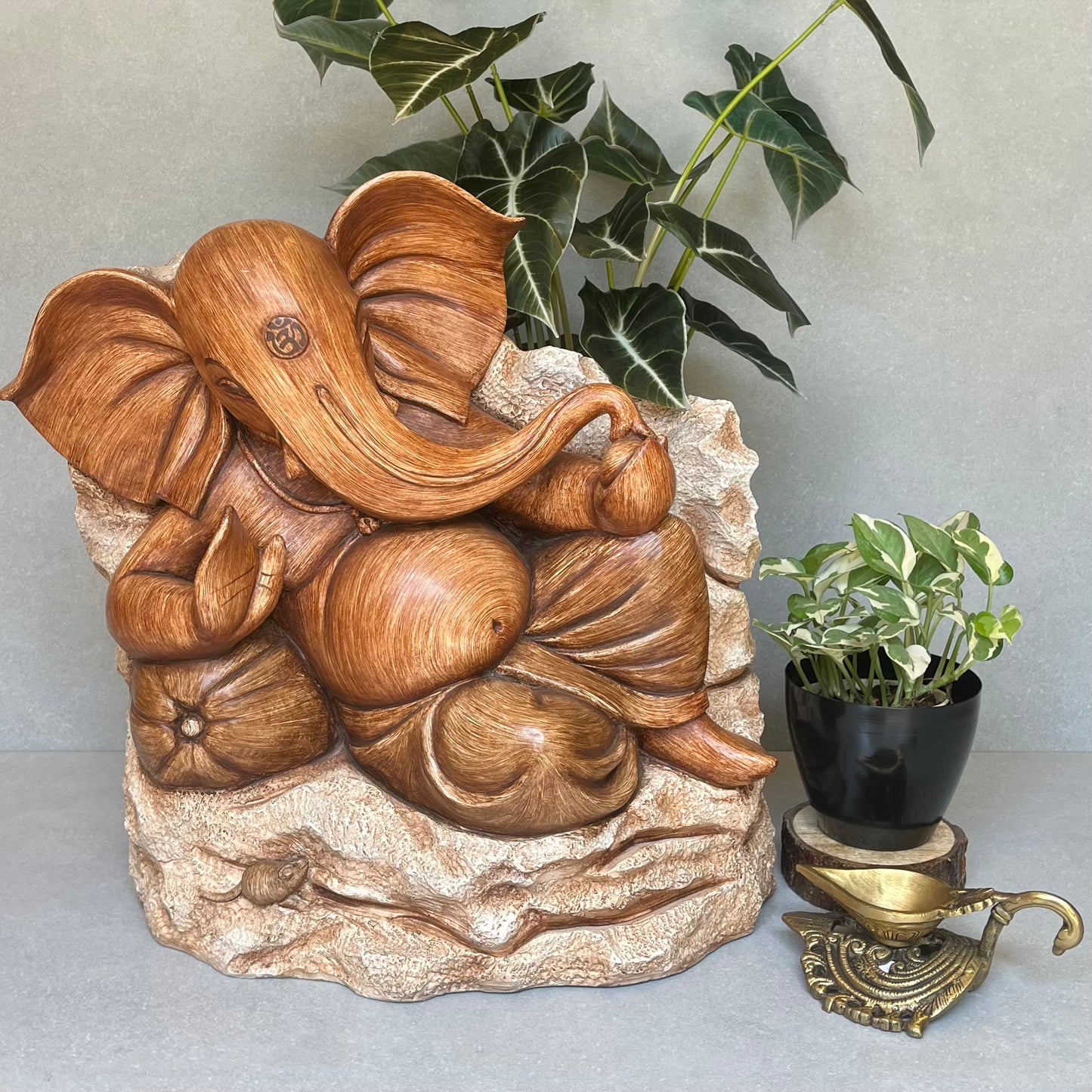 Resting Ganesha Sculpture