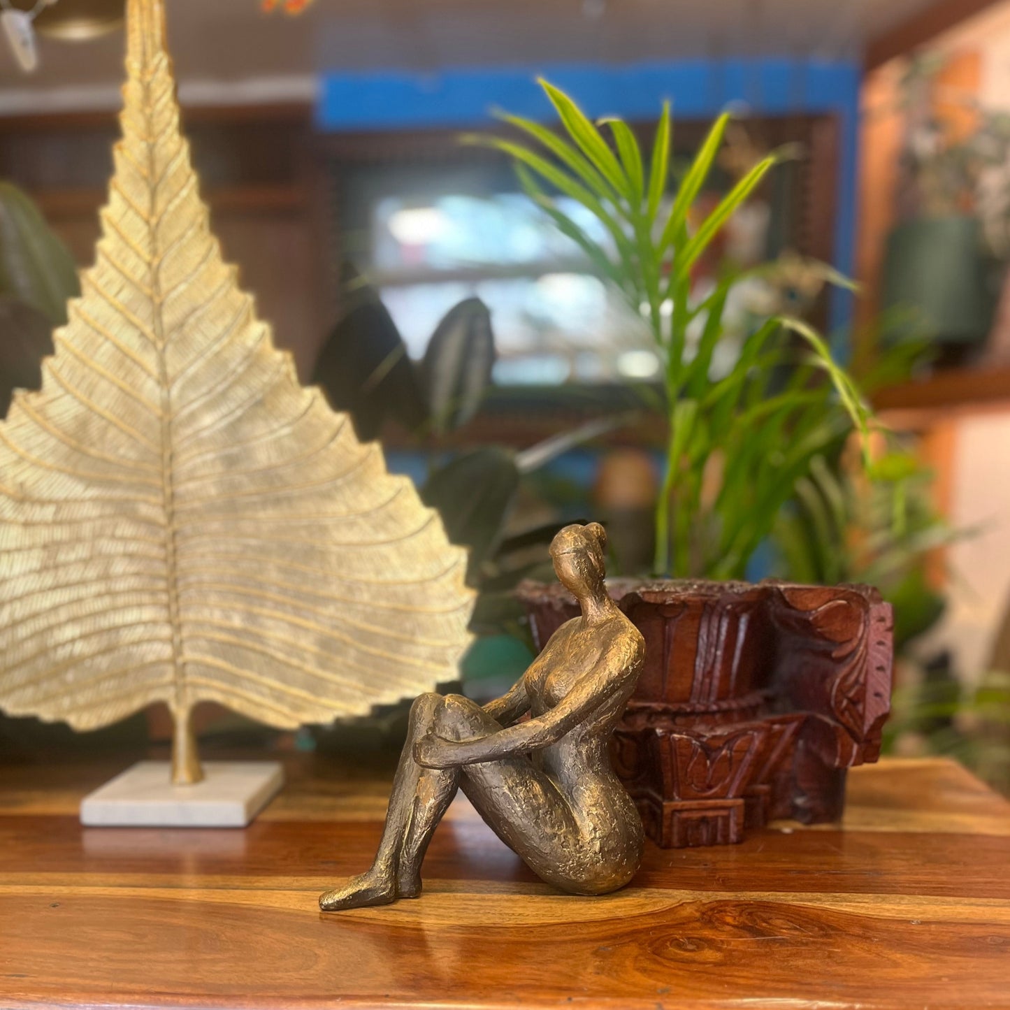 Bronze Lady Bookends
