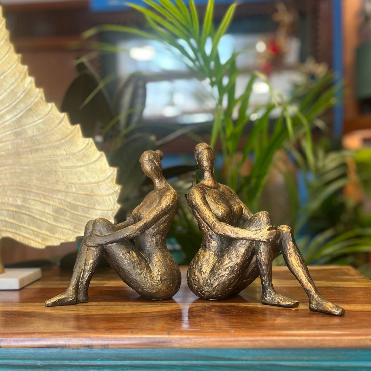 Bronze Lady Bookends