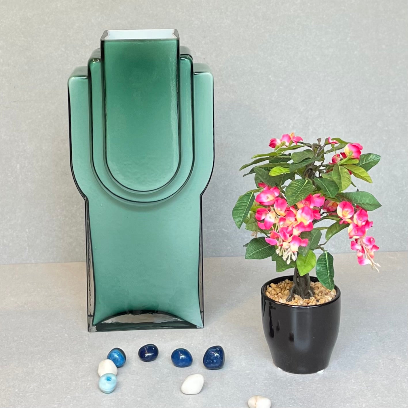 Modern Green Glass Vase