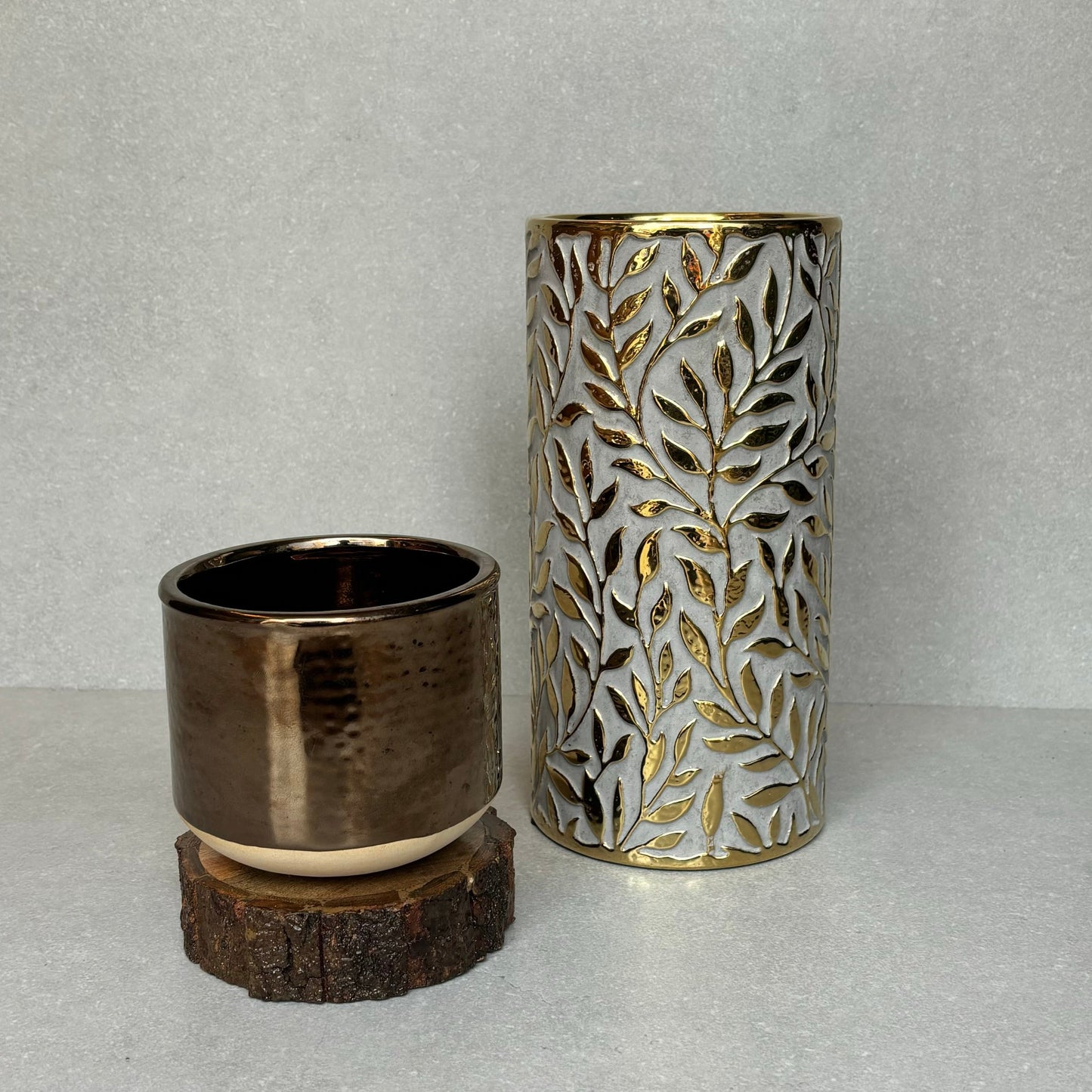 Ceramic Small Copper Planter