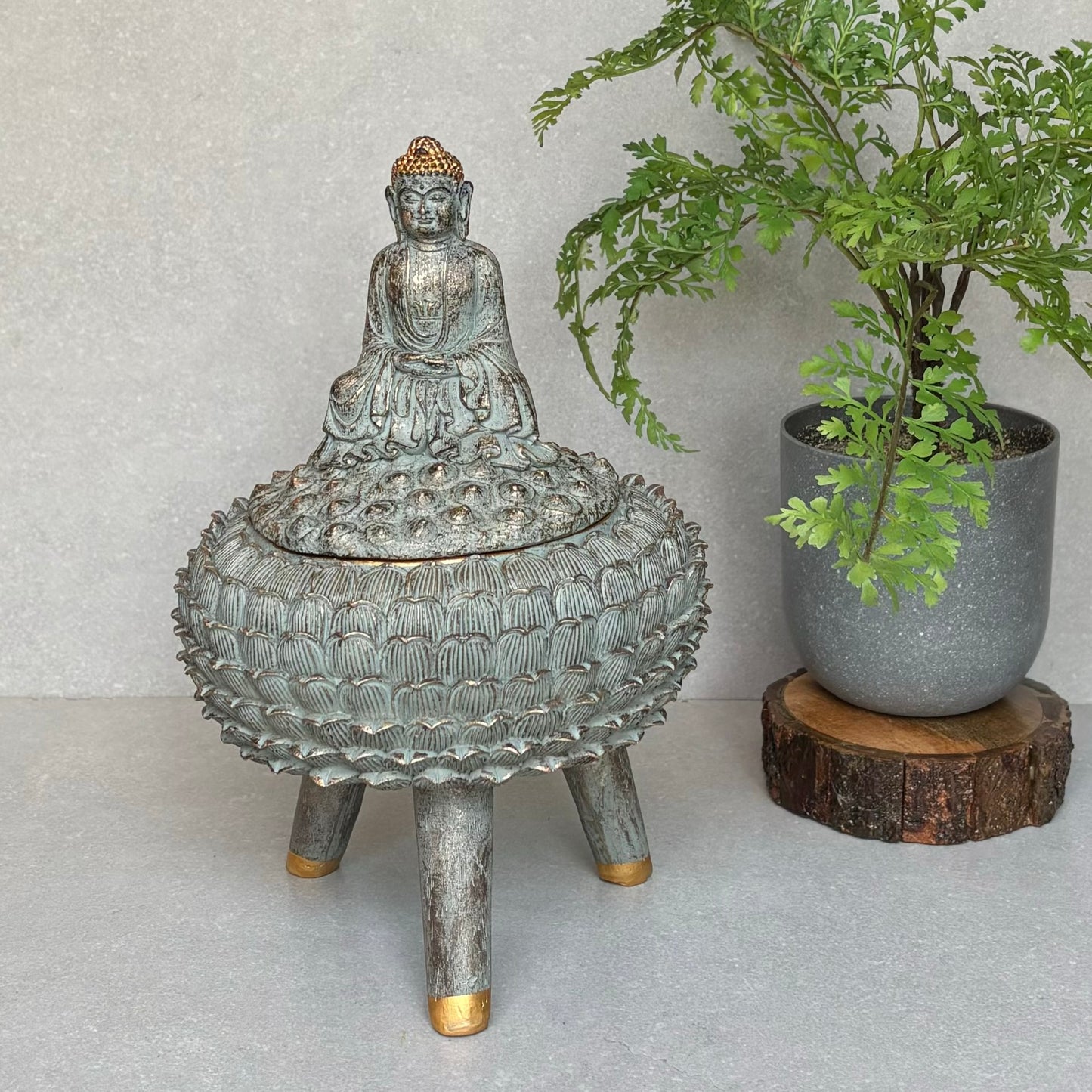 Lotus Flower Buddha Box