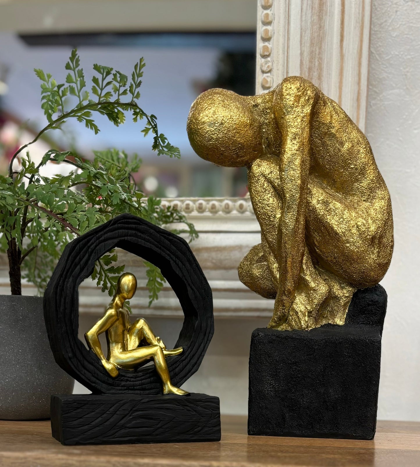 Gold Man Sculpture
