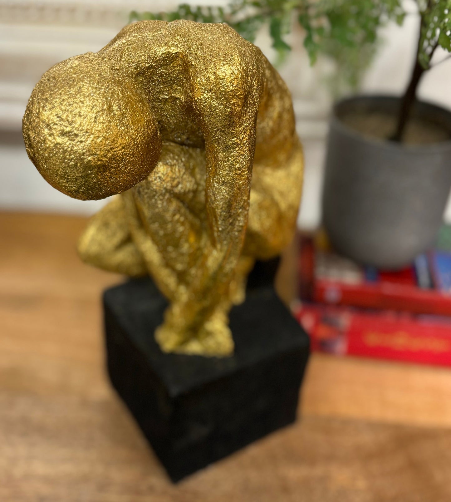 Gold Man Sculpture