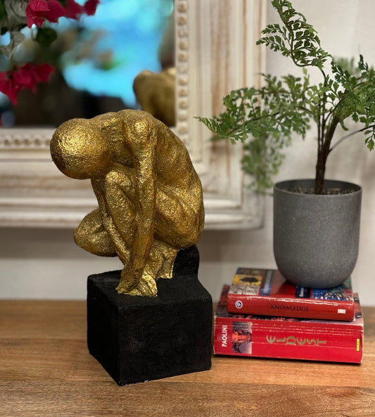 Gold Man Sculpture