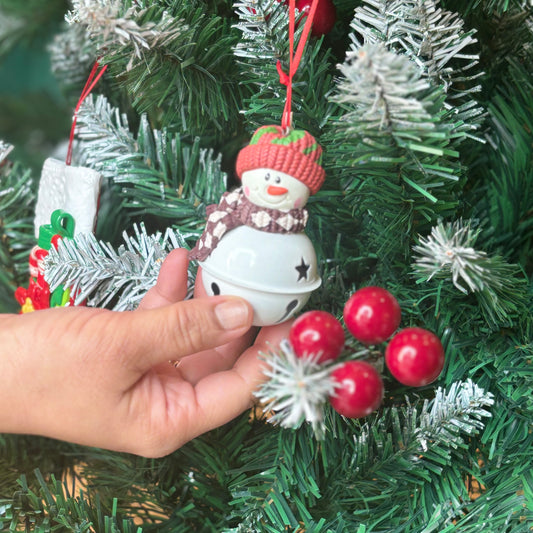 Christmas Ornaments - Snowman With Bell