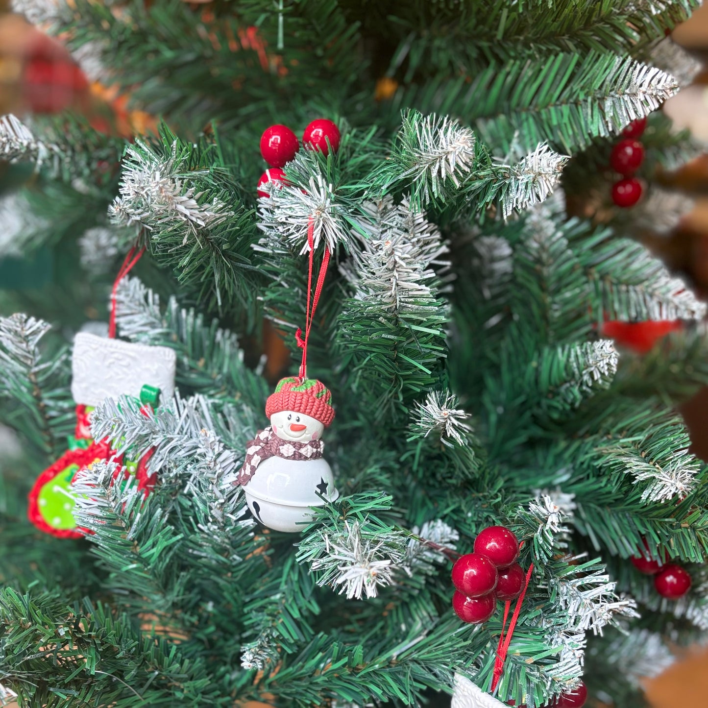Christmas Ornaments - Snowman With Bell