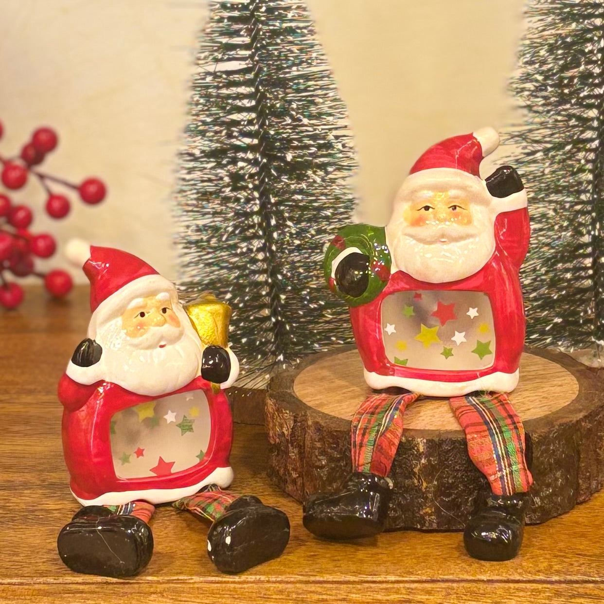 Christmas Decoration Santa Pair