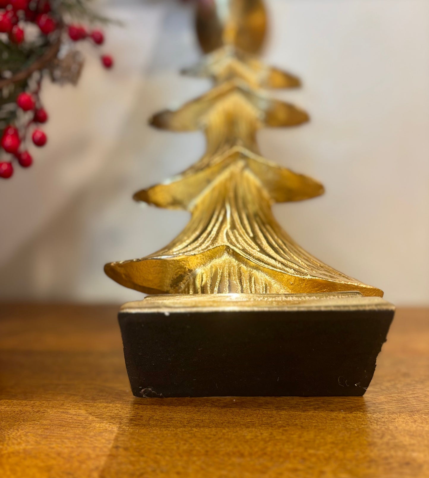 Gold Christmas Tree Candlestand
