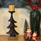 Rustic Christmas Tree Candlestand