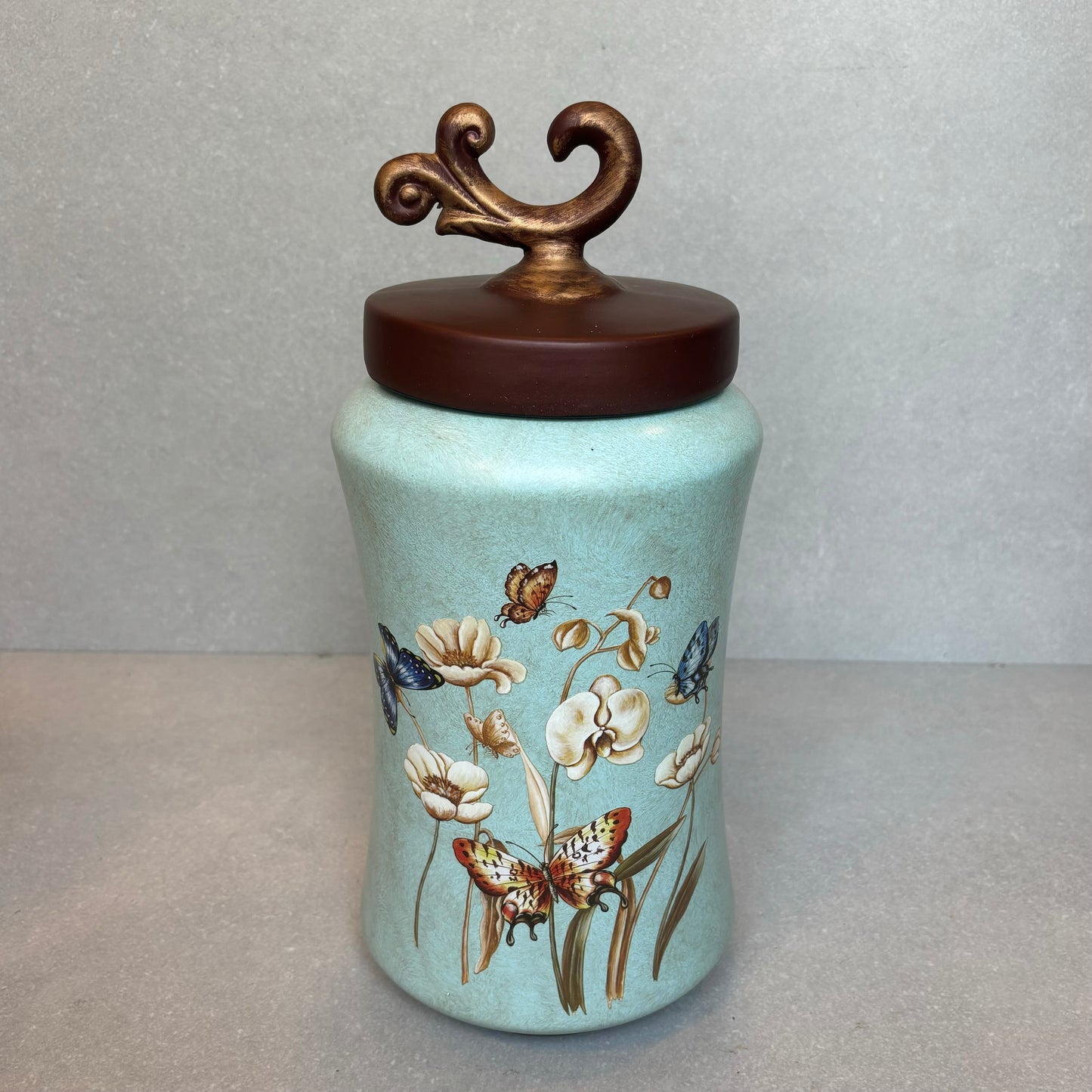Decorative Butterfly Mint Jar With Lid