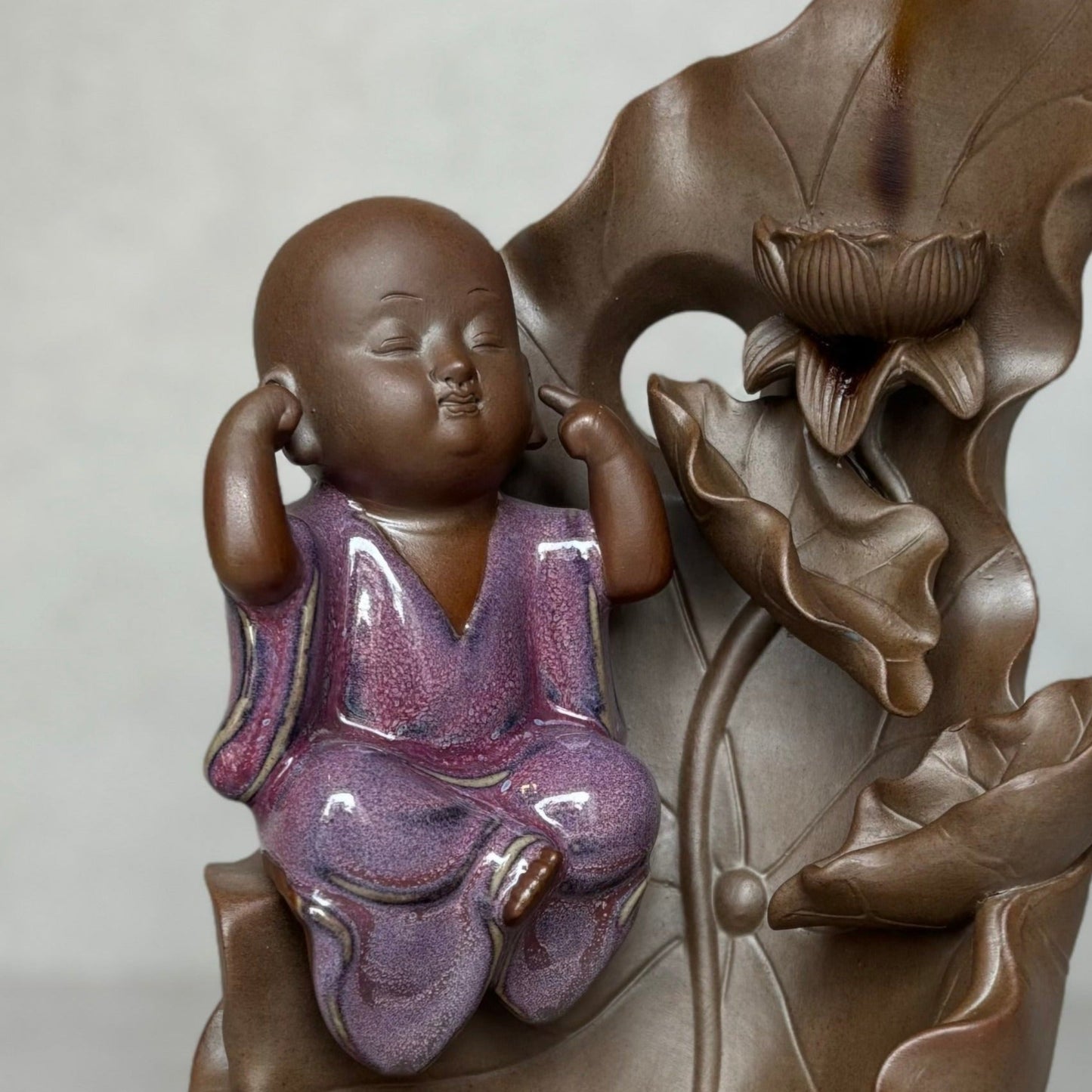 Cute Monk Backflow Burner