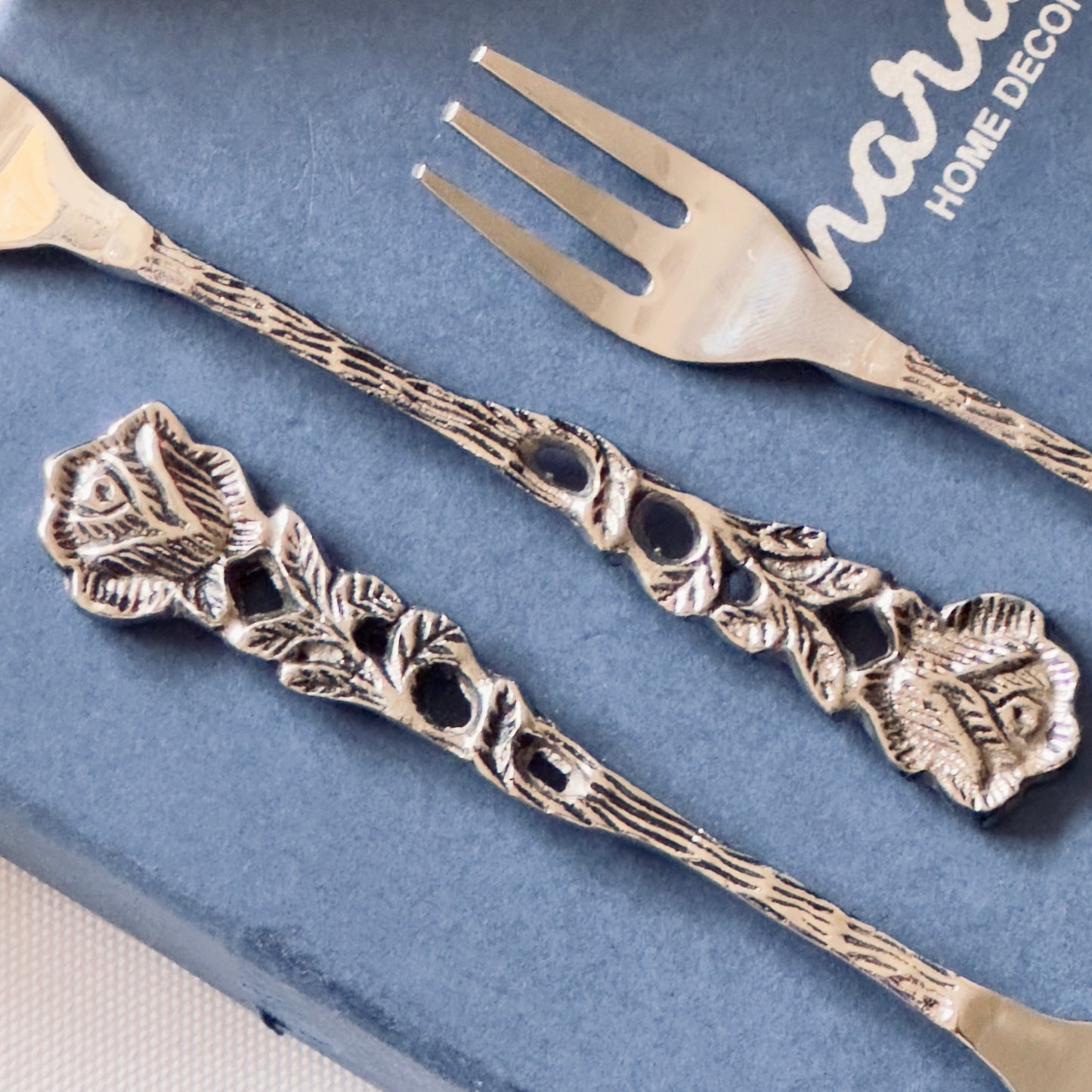 Rose Fruit Forks - Set of 6