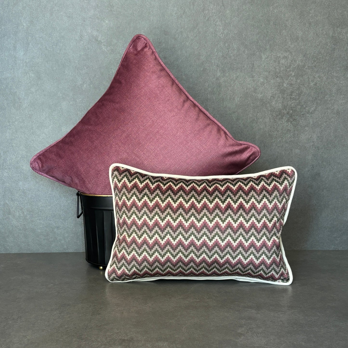 Solid Purple Velvet Cushion Cover 18 x 18