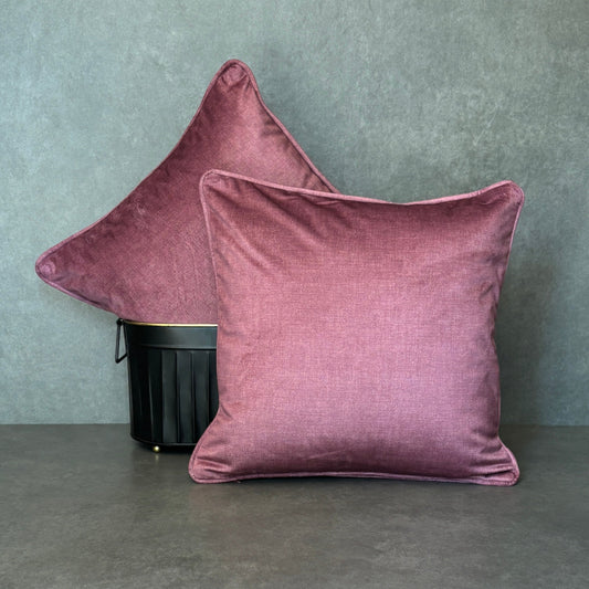 Solid  Purple Velvet Cushion Cover 18 x 18