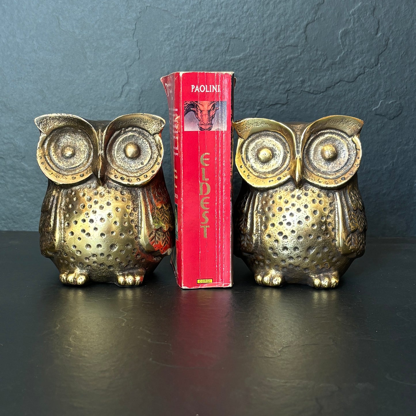 Rustic Metal Owl Bookend