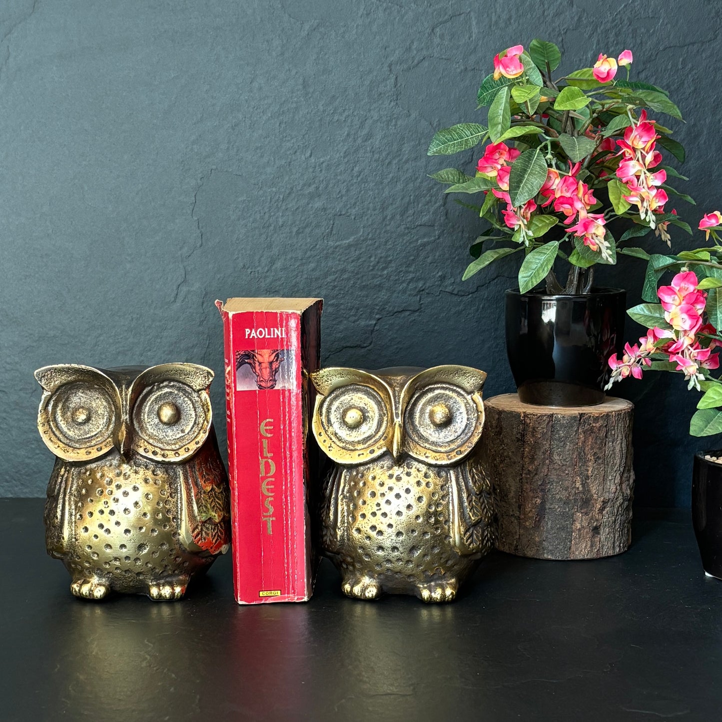 Rustic Metal Owl Bookend