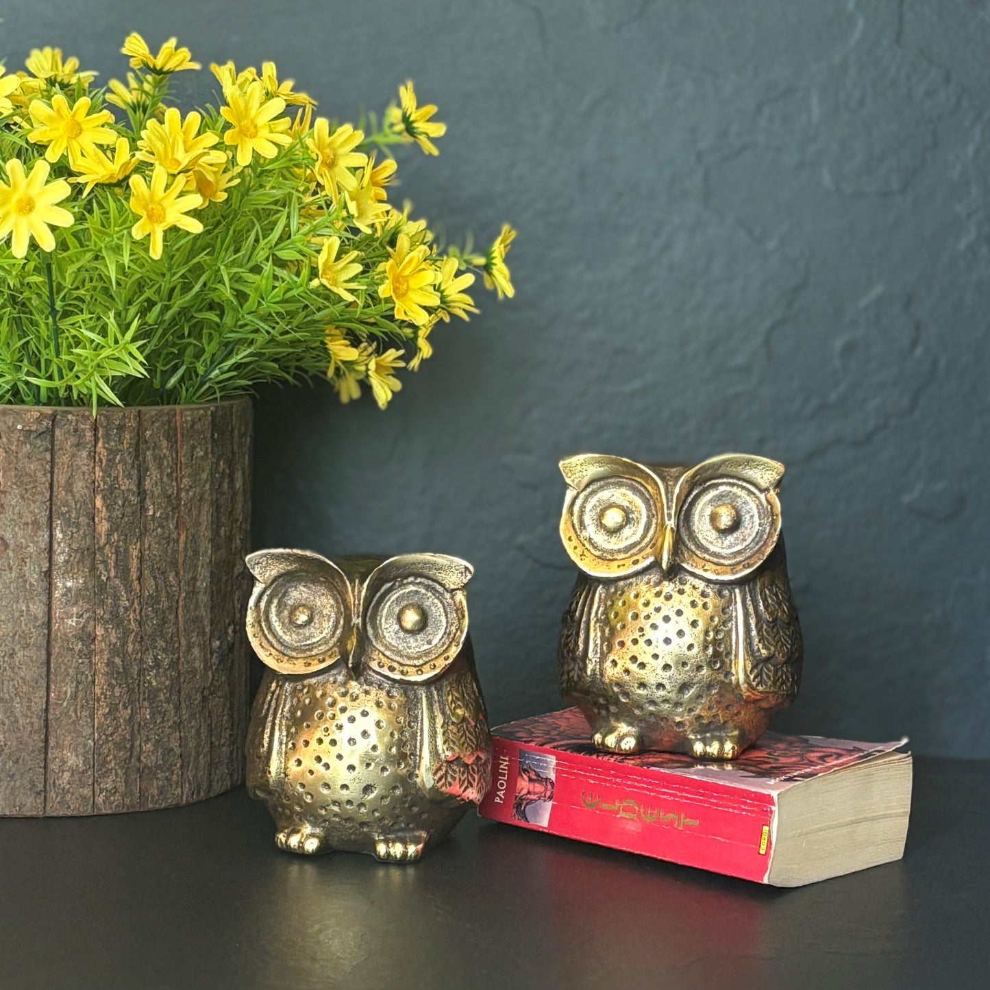 Rustic Metal Owl Bookend