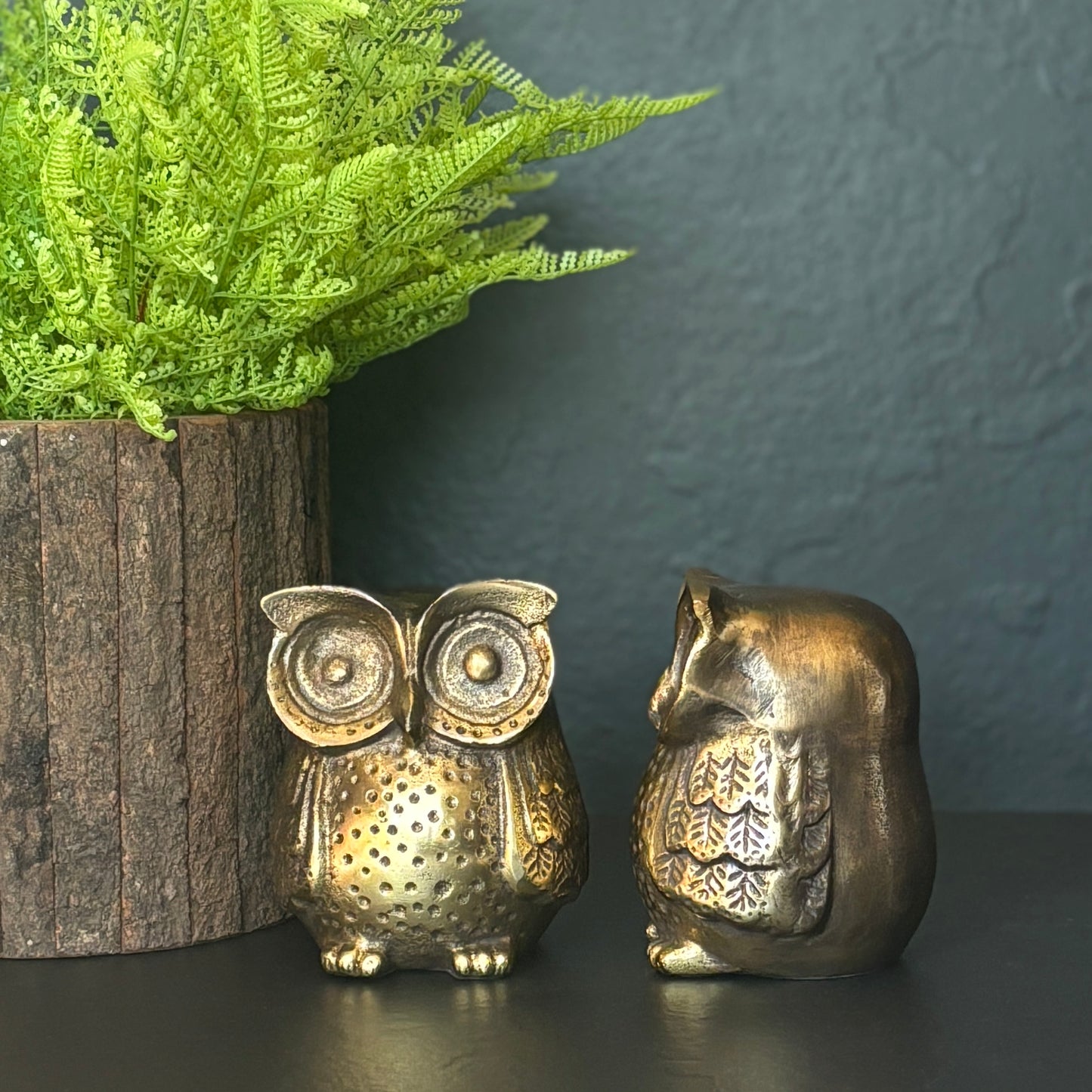 Rustic Metal Owl Bookend