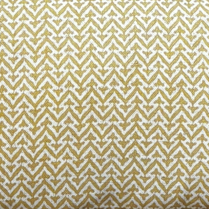 Yellow Zig Zag Linen Cushion Cover 12 x 18