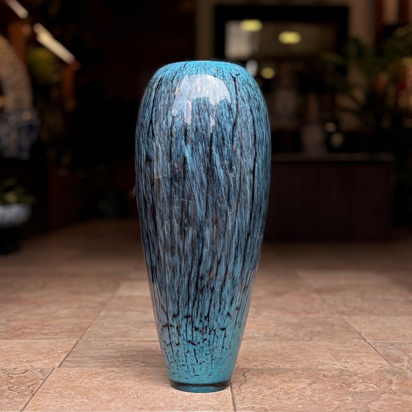 Blue Glass Vase