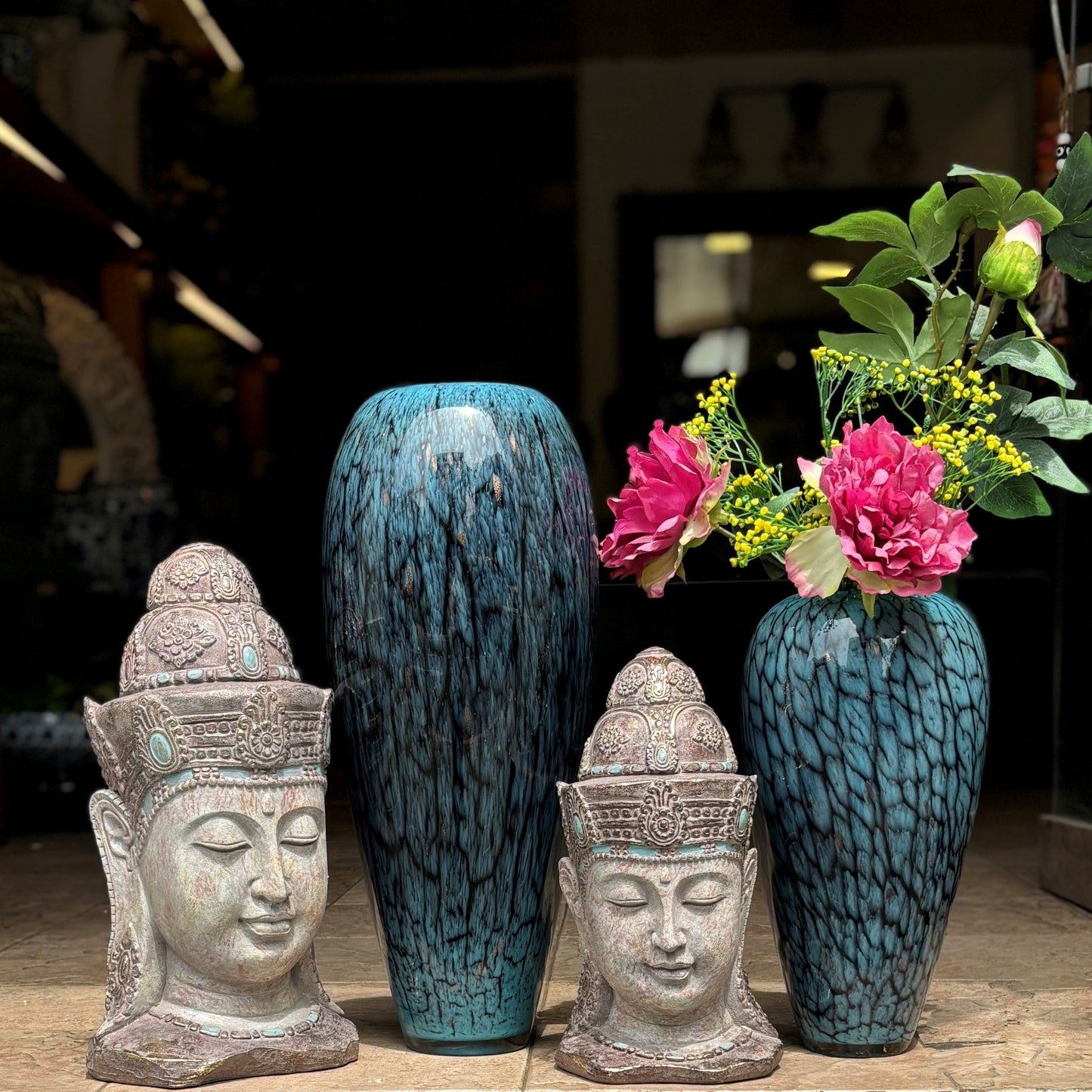 Blue Glass Vase