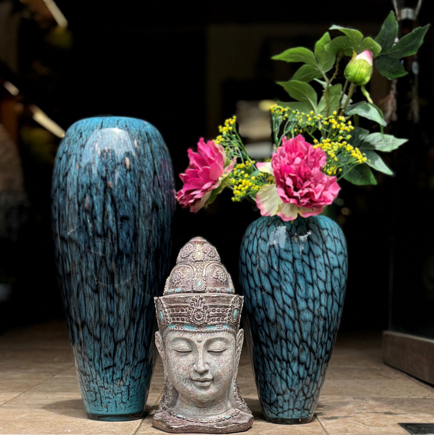 Blue Glass Vase