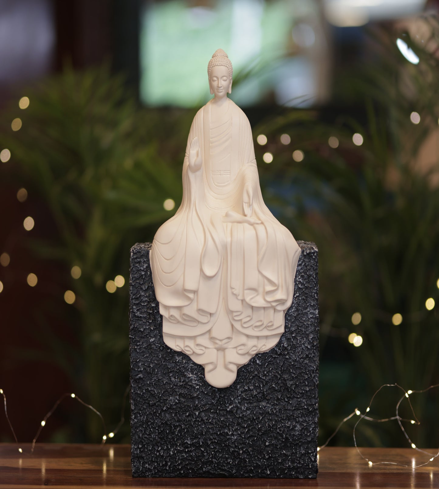 Buddha On The Rock Sculpture