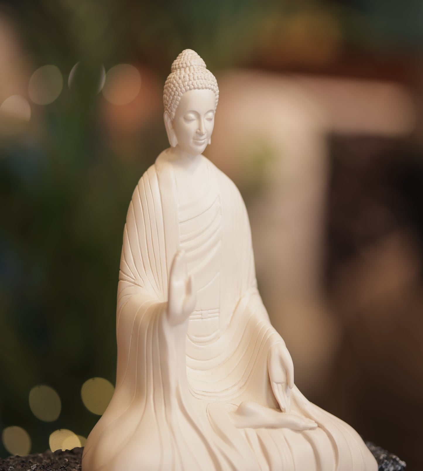 Buddha On The Rock Sculpture