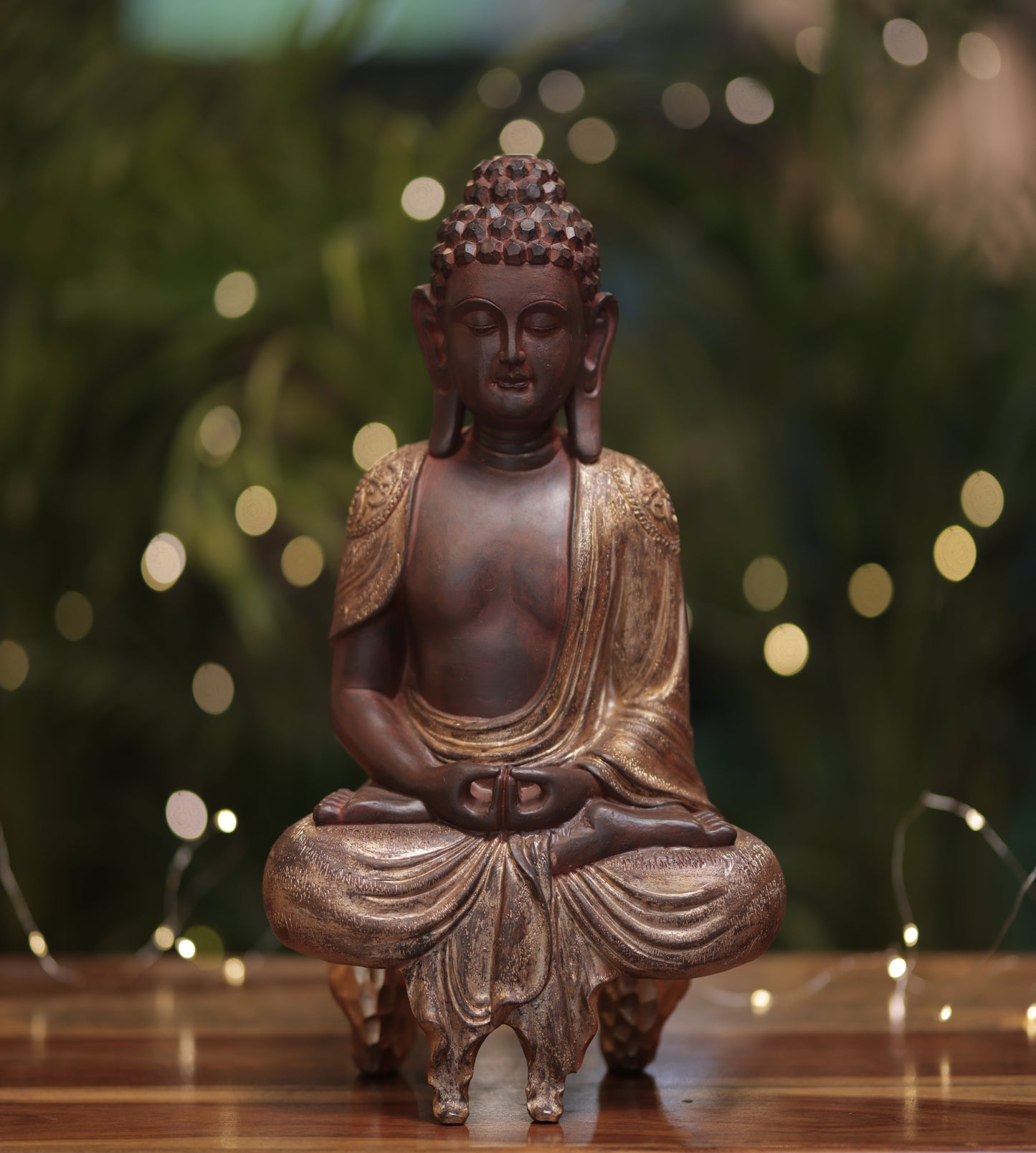 Antique Gold Buddha Figurine