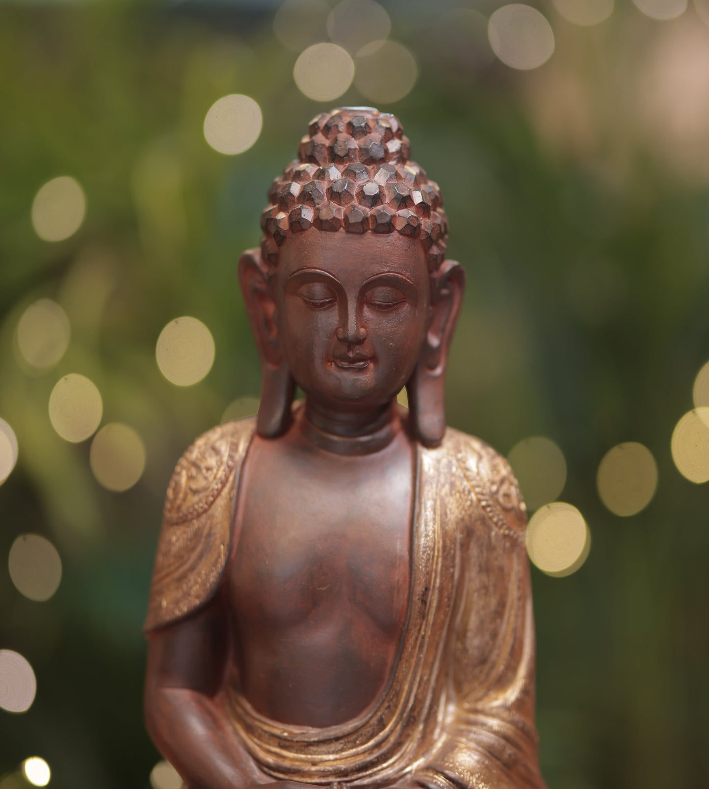 Antique Gold Buddha Figurine