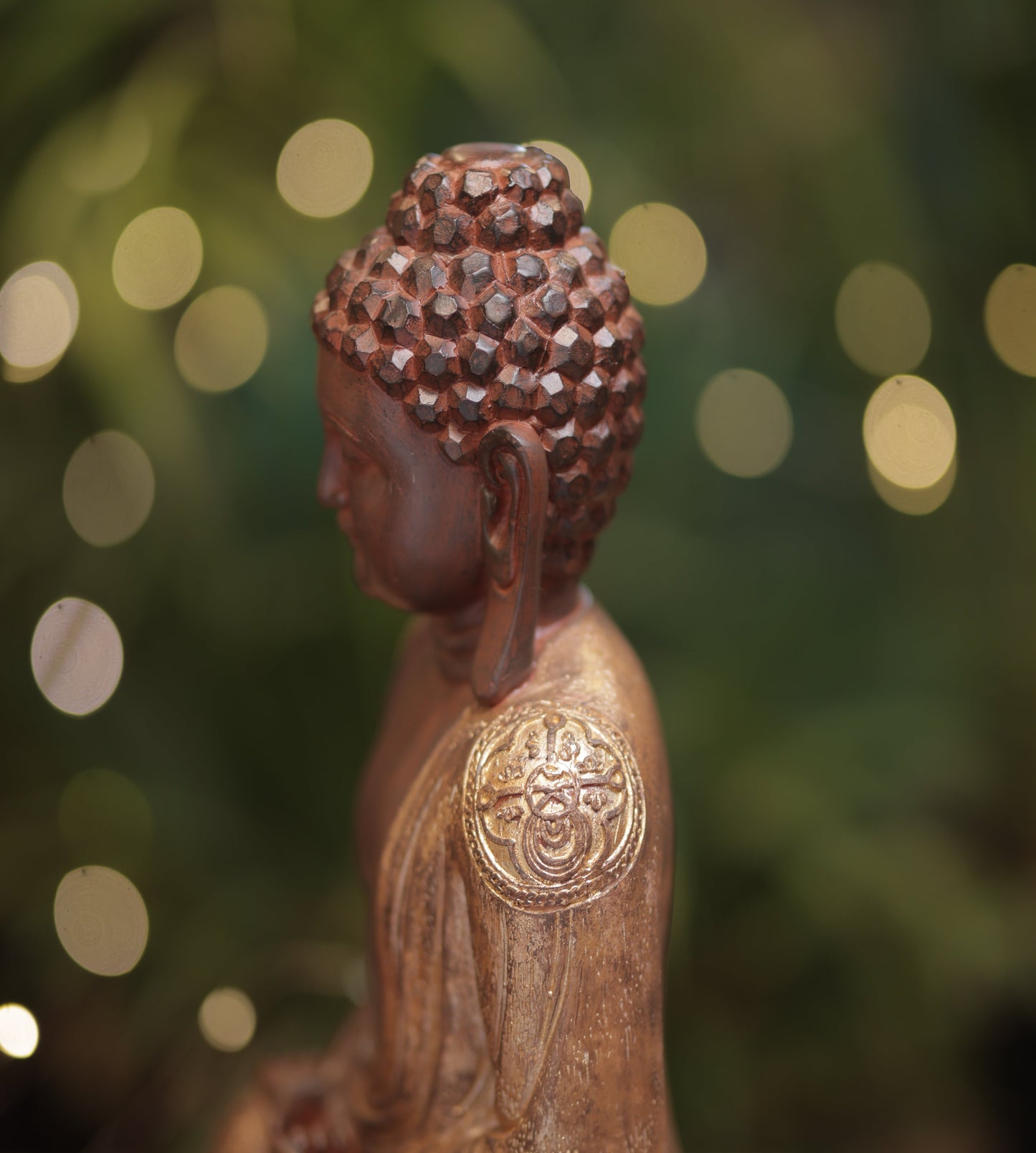 Antique Gold Buddha Figurine