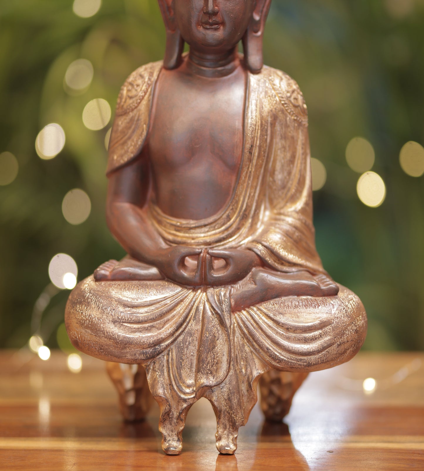 Antique Gold Buddha Figurine