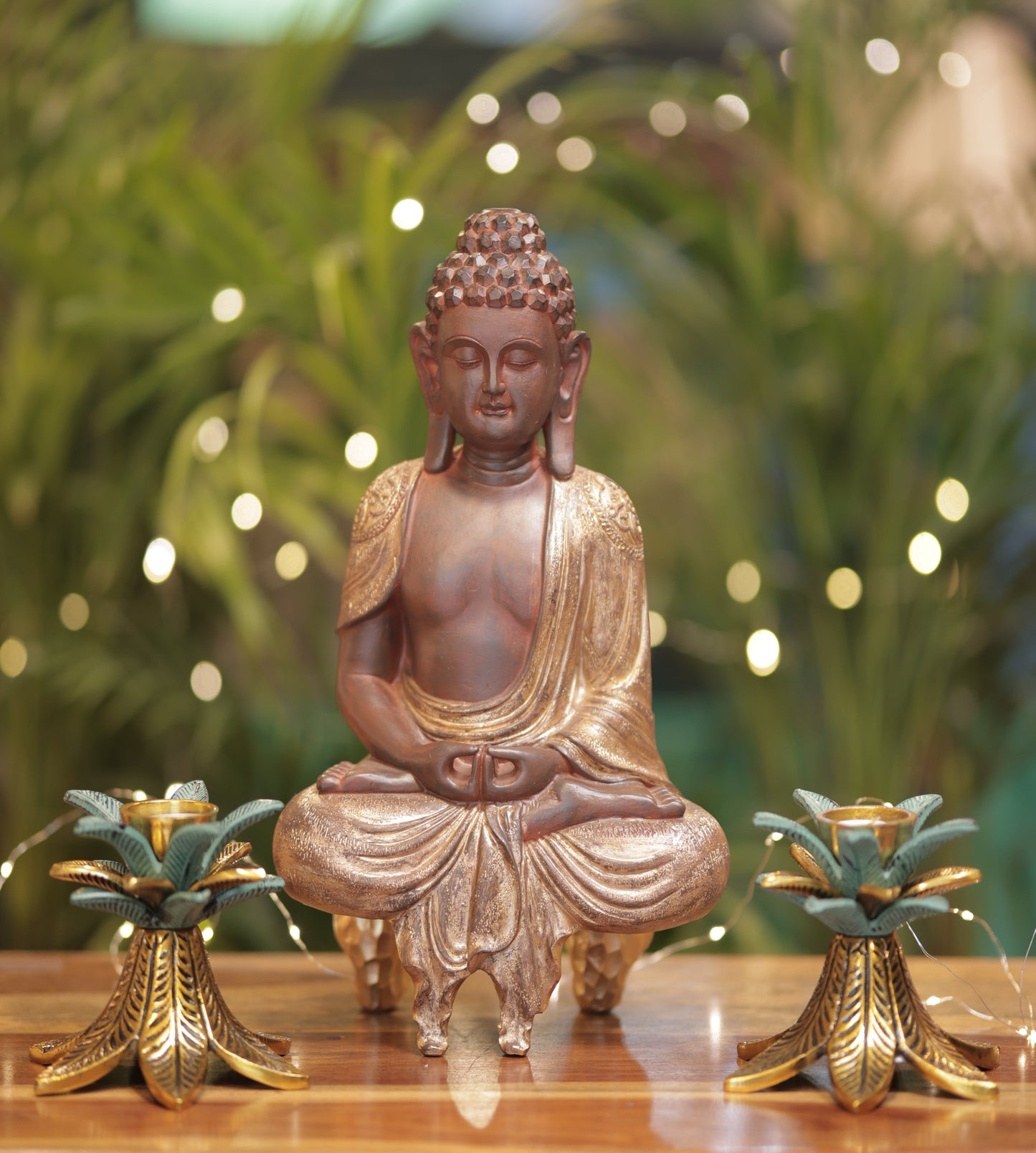 Antique Gold Buddha Figurine